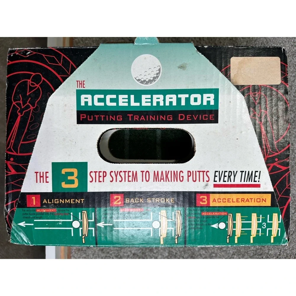 The Accelerator‎ Golf Putting Training Device Practice Mat with 3-Step System